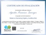 Certificado de Finalización. Master en marketing digital y analítica web